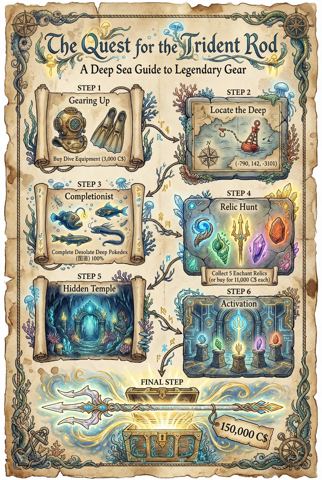 How to Get Trident Rod in Fisch